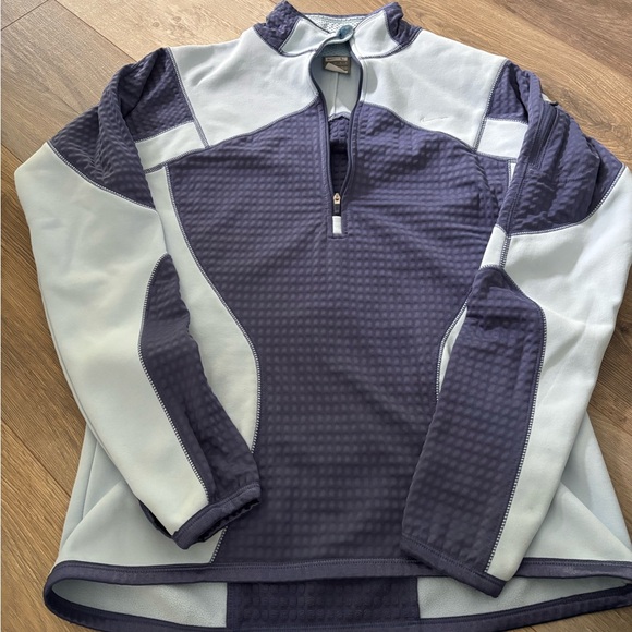 Nike Therma Quarter-Zip in Purple and Light Blue - Picture 1 of 3